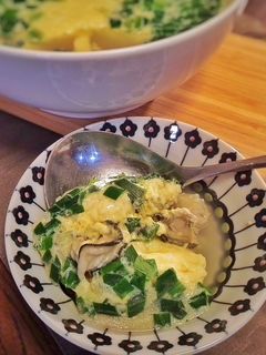 レンジで!牡蠣ケランチム☆韓国茶碗蒸し-レシピのメイン写真