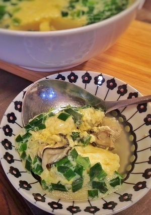 レンジで!牡蠣ケランチム☆韓国茶碗蒸し-レシピのメイン写真