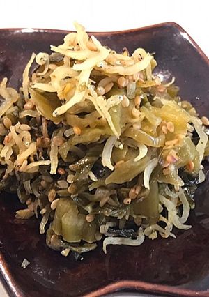 ジャコと刻み高菜の胡麻油炒め-レシピのメイン写真