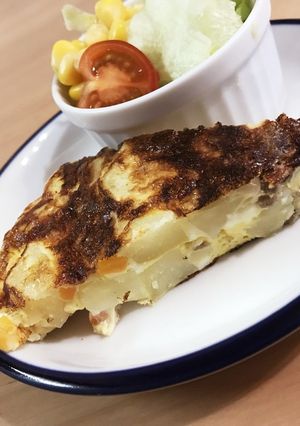 ＊幼児と一緒ごはん＊スパニッシュオムレツ-レシピのメイン写真