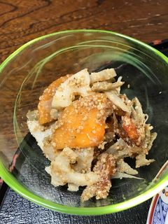 秋の味覚 柿と根菜の胡麻和え-レシピのメイン写真