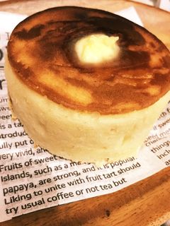 HMと型で!厚焼きホットケーキ(卵無し)-レシピのメイン写真