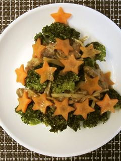豚とブロッコリーの生姜焼きツリー-レシピのメイン写真