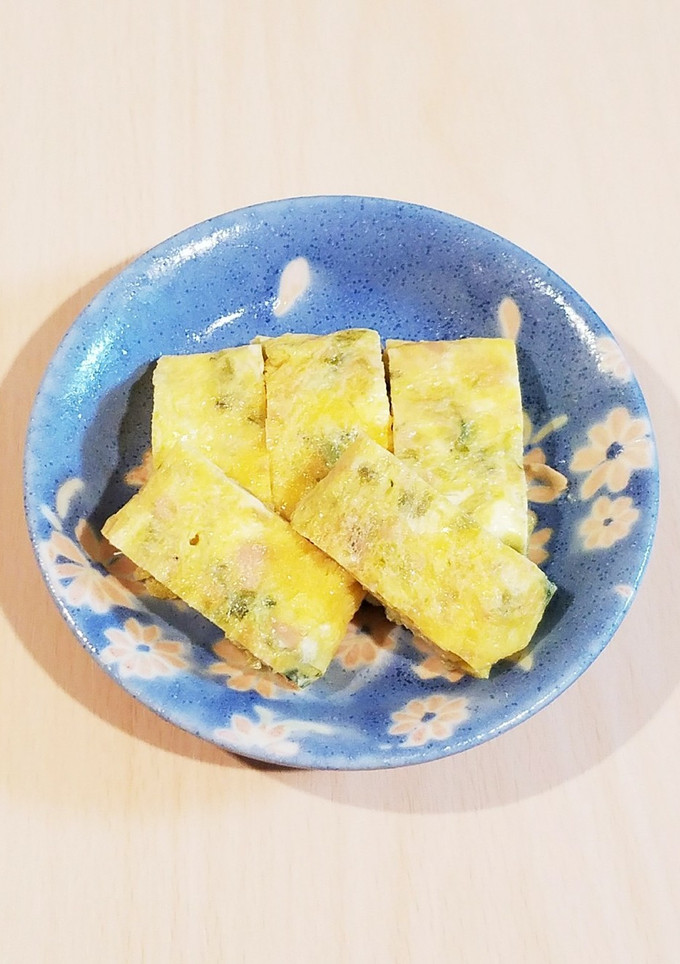 かぶの葉とソーセージの玉子焼き♡-レシピのメイン写真