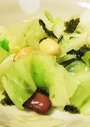 豆とキャベツの味海苔和え-レシピのメイン写真
