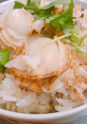 簡単!あさりと帆立の炊き込みご飯-レシピのメイン写真