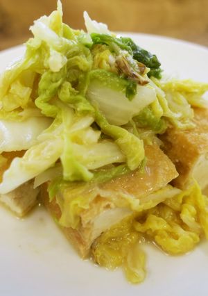簡単!白菜と厚揚げのみそ炒めby草津市-レシピのメイン写真