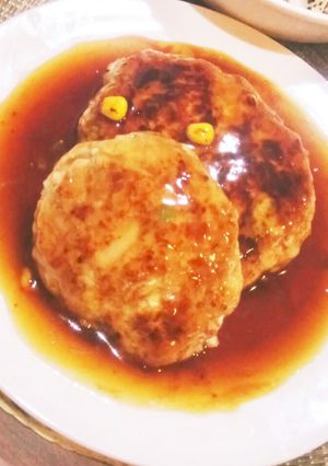 簡単でふわふわなヘルシー豆腐ハンバーグ-レシピのメイン写真