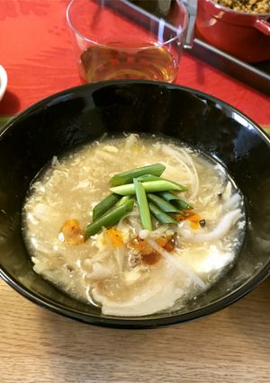 豆腐ともやしときのこいっぱいの酸辣湯-レシピのメイン写真