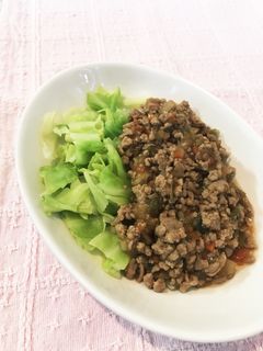 茹でキャベツのザーサイ肉そぼろあんかけ-レシピのメイン写真