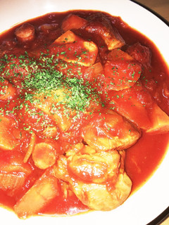 鶏肉のトマト煮込み♬水不要♡-レシピのメイン写真