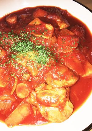鶏肉のトマト煮込み♬水不要♡-レシピのメイン写真