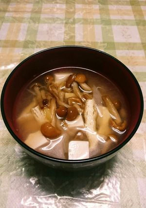 あったまる~豆腐となめこの味噌汁☆-レシピのメイン写真