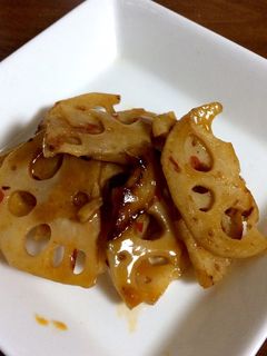 冷めても美味しい☆レンコンのピリ辛炒め-レシピのメイン写真