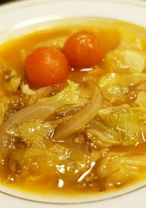 コンビーフとキャベツのトマトスープ-レシピのメイン写真