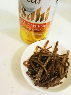 さつまいもの茎のきんぴら-レシピのメイン写真