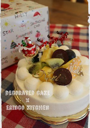 ふんわりスポンジのデコレーションケーキ☆-レシピのメイン写真