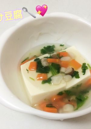 離乳食中期〜＊あんかけ豆腐-レシピのメイン写真
