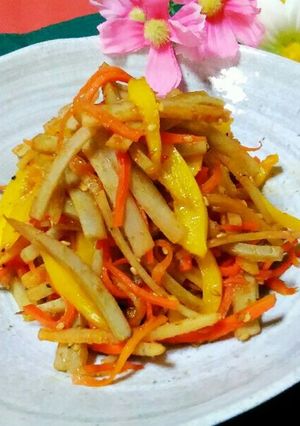 三色野菜de洋風きんぴら☆-レシピのメイン写真