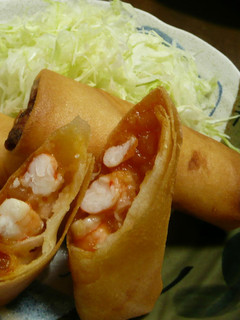 レトルトのソースでエビチリ春巻-レシピのメイン写真