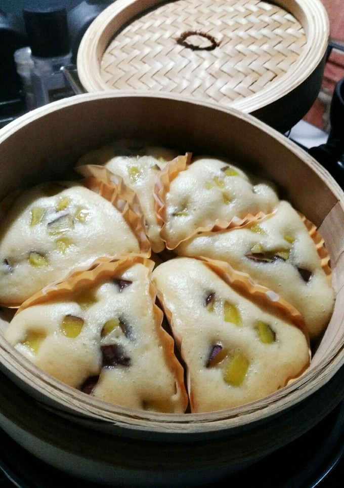 蒸籠で！さつまいものもちもち蒸しパン-レシピのメイン写真