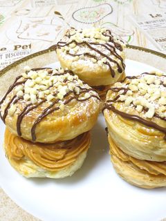 【簡単】カップケーキ風キャラメルパイ♪-レシピのメイン写真