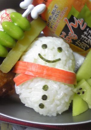 年中■お弁当(雪だるま)-レシピのメイン写真