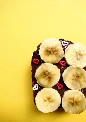 チョコクリバナナオープンサンド-レシピのメイン写真