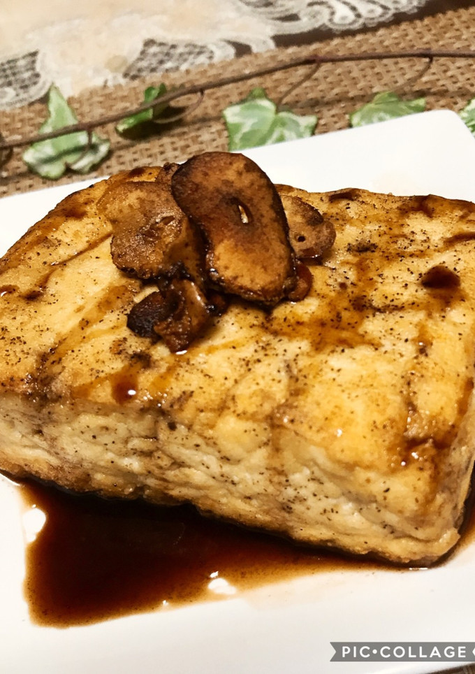 豆腐ステーキのバルサミコソース掛け-レシピのメイン写真