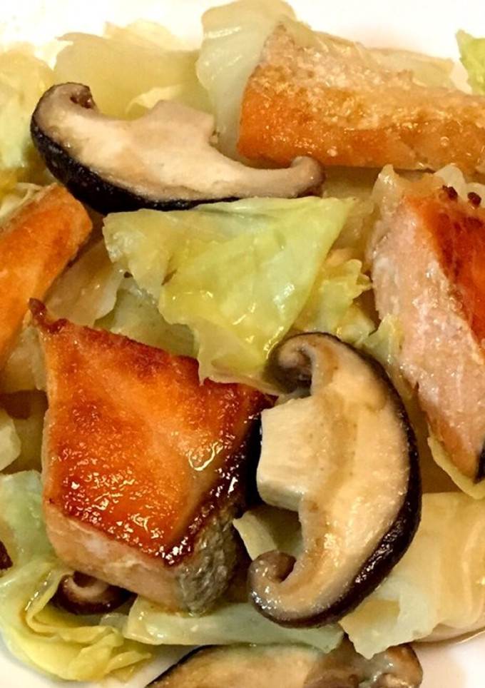 鮭と野菜の味噌炒め-レシピのメイン写真