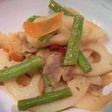 れんこんと豚バラ肉のピリ辛炒め