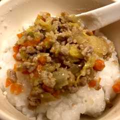 รูปของ 野菜と豚肉の味噌炒め♡離乳食後期〜完了期