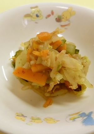 キャベツの甘酢和え【保育園給食】-レシピのメイン写真