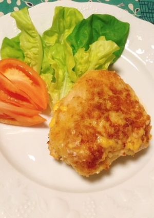 鶏胸肉にチーズをつめたスタッフドソテー-レシピのメイン写真