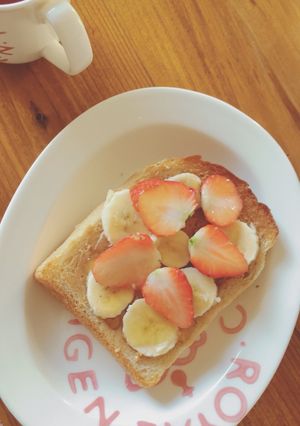 妊娠中の朝食に☆ピーナッツバタートースト-レシピのメイン写真