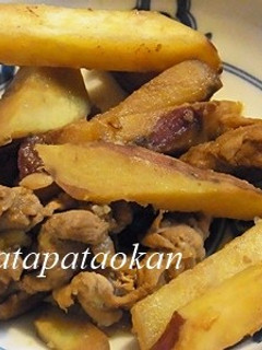 ほっこり♪さつまいもと豚肉の甘辛煮-レシピのメイン写真