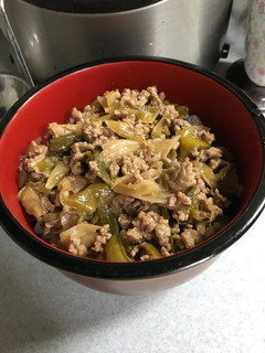 ひき肉でネギ牛丼-レシピのメイン写真