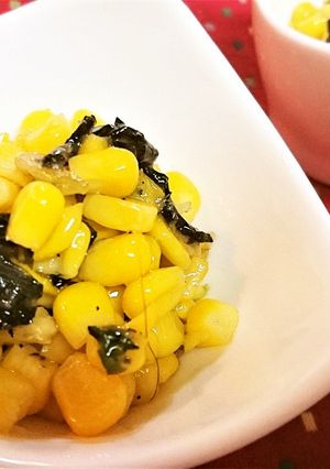 簡単★1分【スパイシー葱塩コーンバター】-レシピのメイン写真