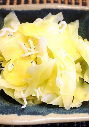 シンプルなしらすとキャベツの酢の物-レシピのメイン写真