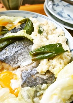 鰆とキャベツの蒸し焼きメレンゲ添え♪-レシピのメイン写真