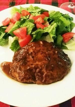 ヘルシー！ターキーハンバーグ♪-レシピのメイン写真