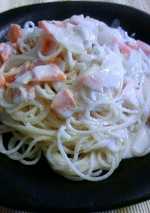 スモークサーモンのクリームパスタ-レシピのメイン写真