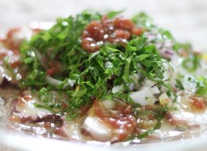 大葉とタコのおつまみカルパッチョ-レシピのメイン写真