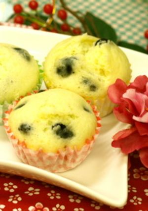 余った黒豆で☆チーズ蒸しパン-レシピのメイン写真