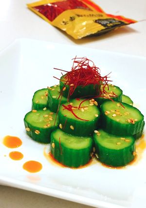 ぱりっうまっ！☆旨辛きゅうりの中華浅漬け-レシピのメイン写真