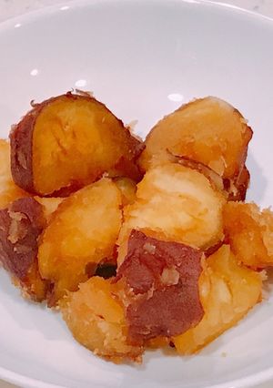 レンジのみで簡単！大学いも味のさつま芋-レシピのメイン写真