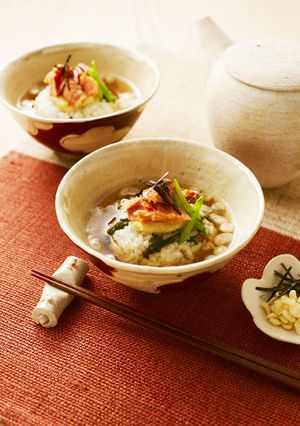 菜の花ごはんのだし茶漬け-レシピのメイン写真