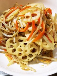 簡単根菜のきんぴら-レシピのメイン写真
