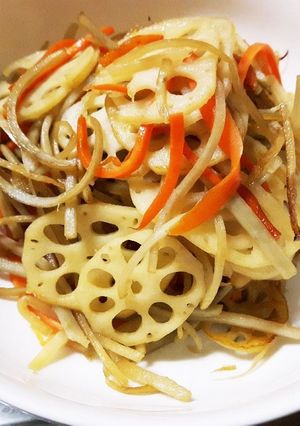 簡単根菜のきんぴら-レシピのメイン写真