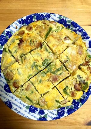 食卓に映えるスパニッシュオムレツ!-レシピのメイン写真